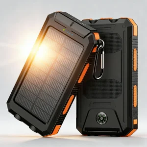 Solar Power Bank Fast Charging Dual USB